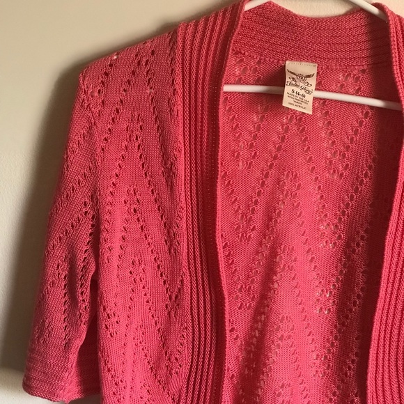 Pink Open top cardigan - Picture 6 of 8